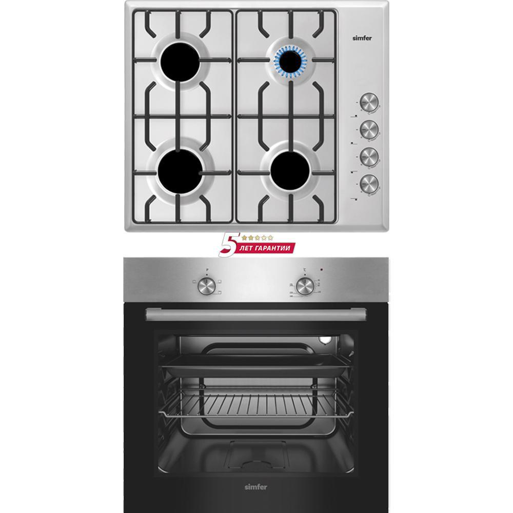 Изображение товара Комплект бытовой техники 2 предмета Simfer S64M570 цвет нержавеющая сталь