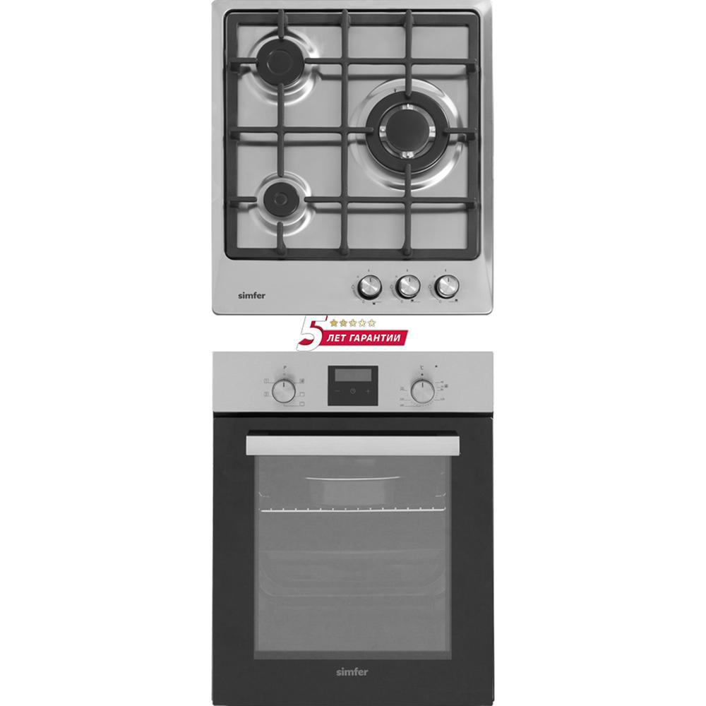 Изображение товара Комплект бытовой техники 2 предмета Simfer S46C516 цвет нержавеющая сталь Изображение товара Комплект бытовой техники 2 предмета Simfer S46C516 цвет нержавеющая сталь