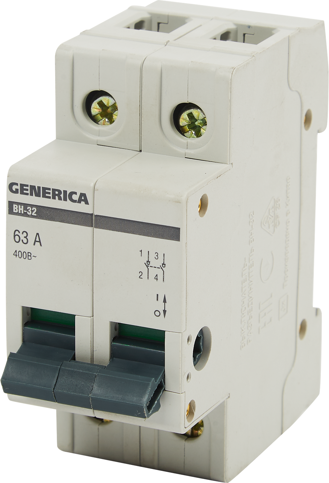 Изображение товара Выключатель нагрузки Generica ВН-32 2Р 63А