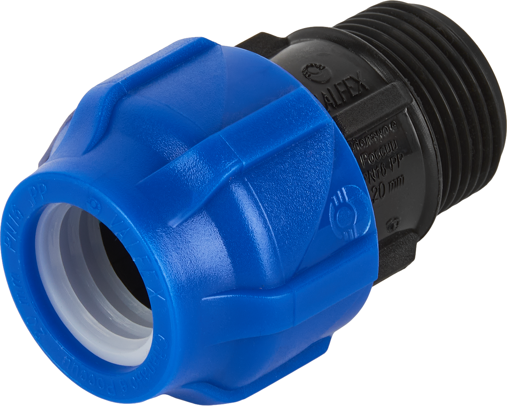 Изображение товара Муфта комбинированная Valfex 3/4"x20 мм НР полипропилен 121001122120