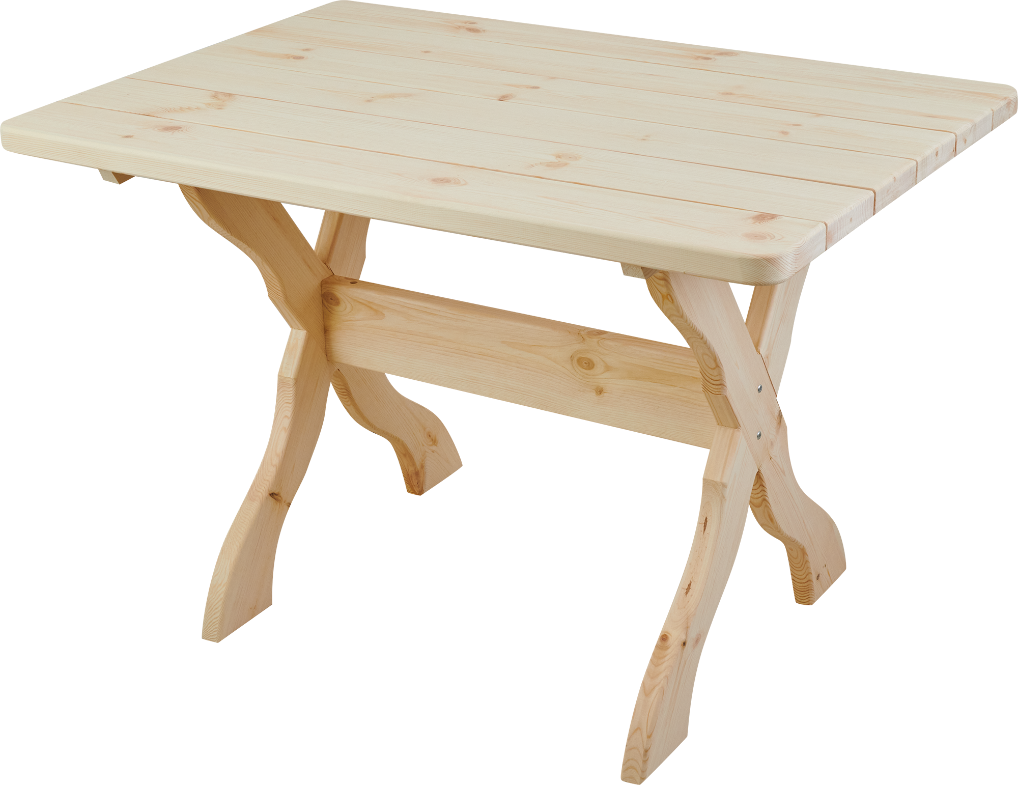 Изображение товара Садовый стол прямоугольный из сосны 150x80x80 см нераздвижной Россия