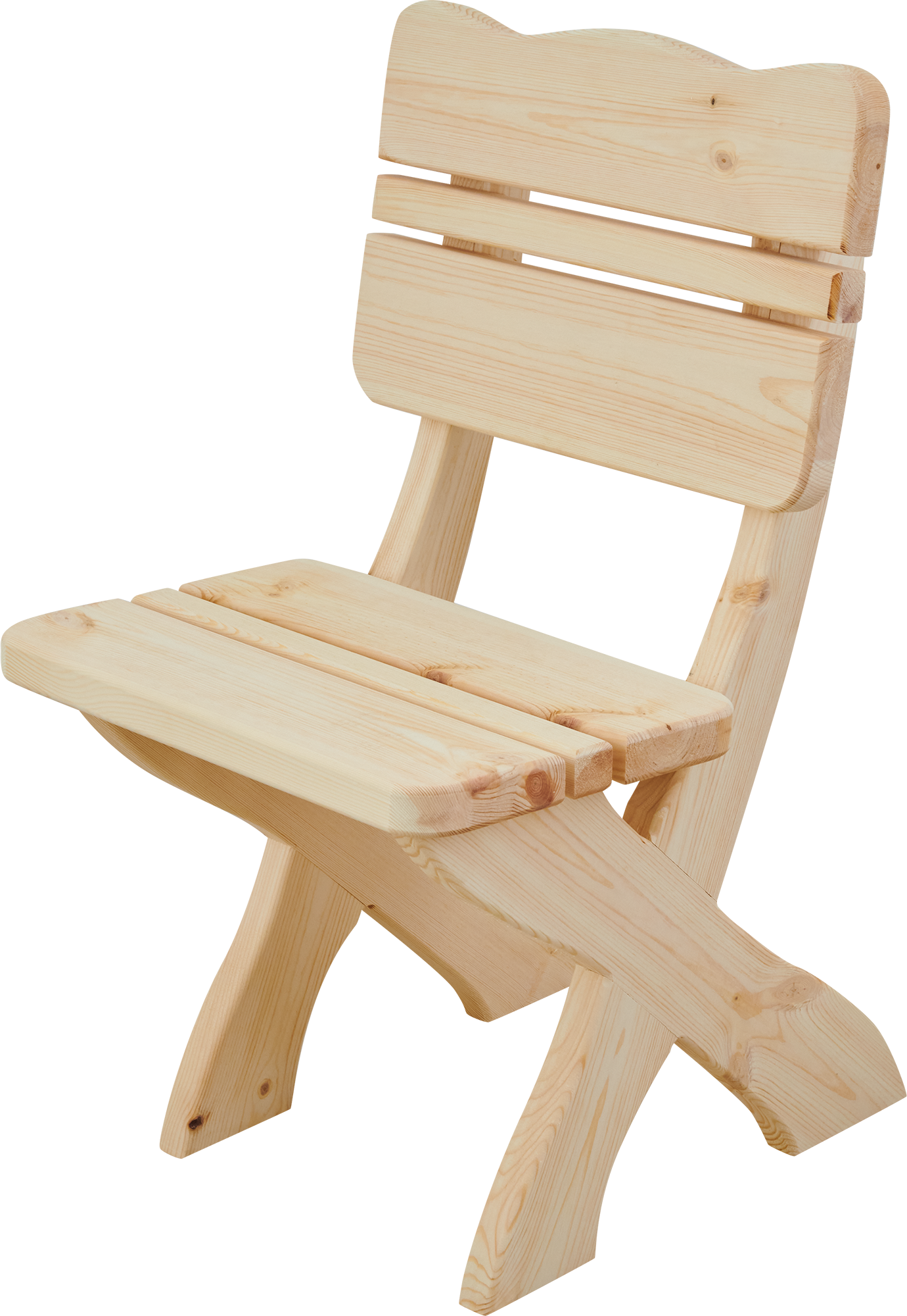 Изображение товара Стул садовый из сосны натуральной для балкона и дачи Россия