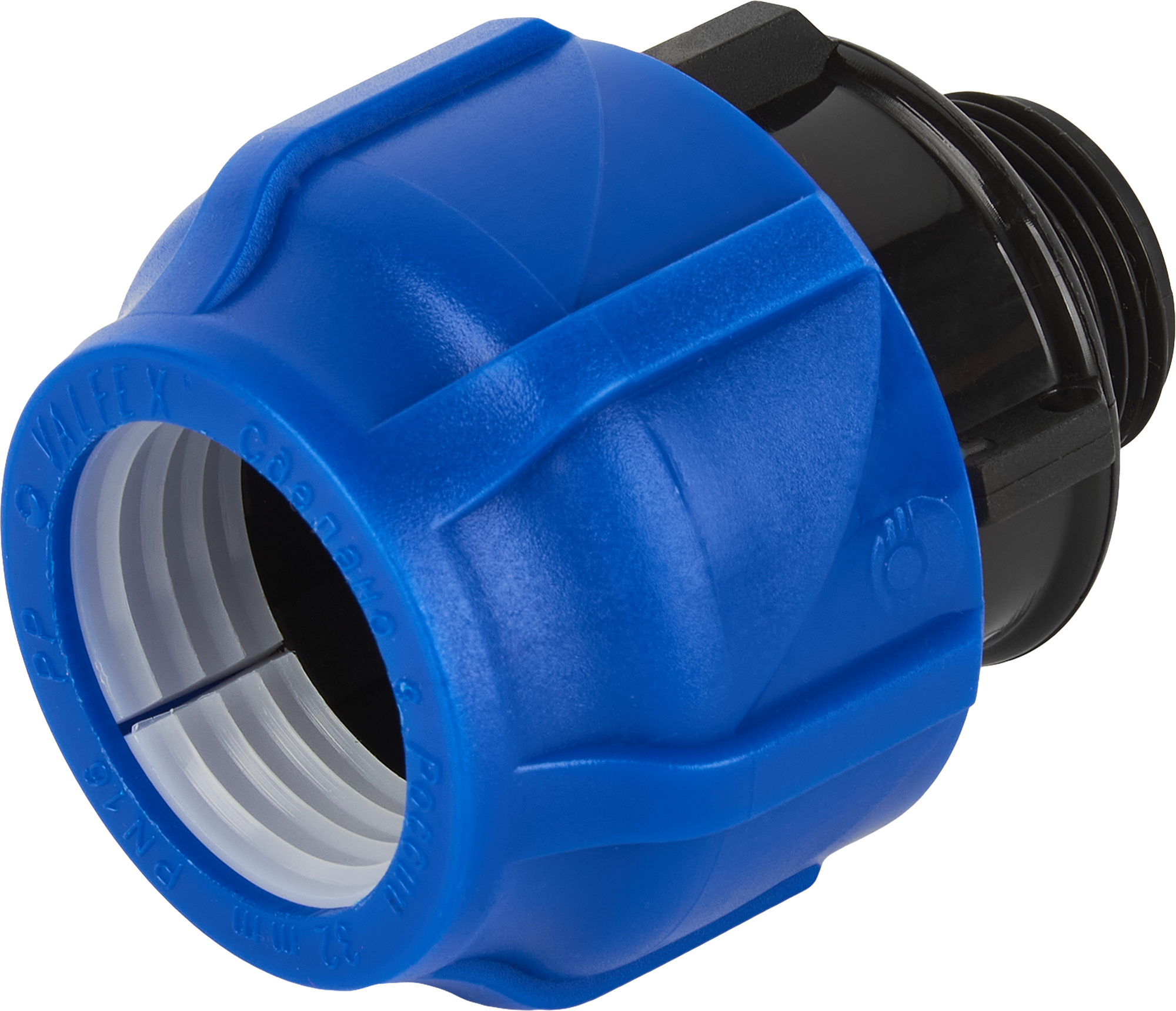 Изображение товара Муфта комбинированная Valfex 3/4"x32 мм для водопровода полипропилен латунь Россия