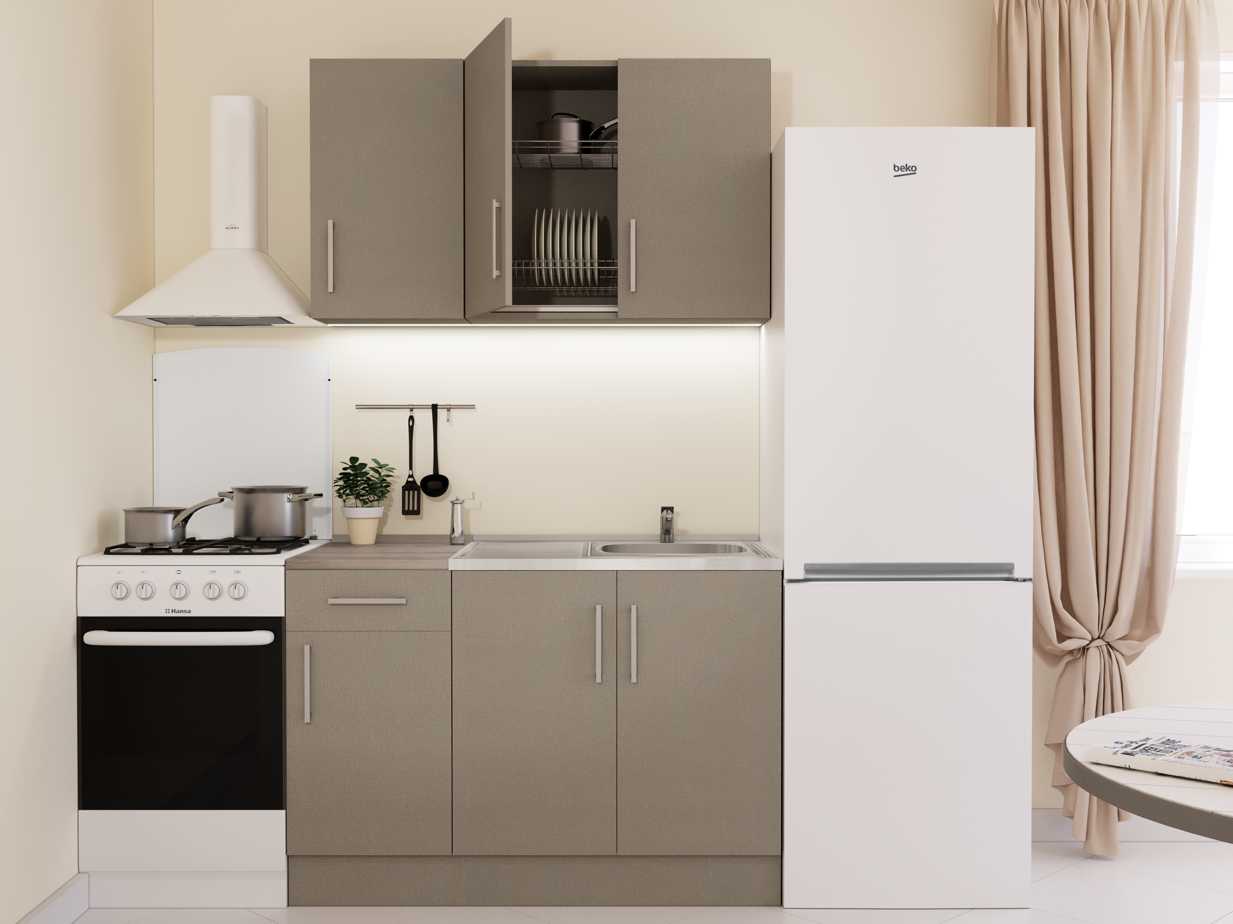 Вытяжка купольная Elikor Fleur 50 см цвет белый - 8