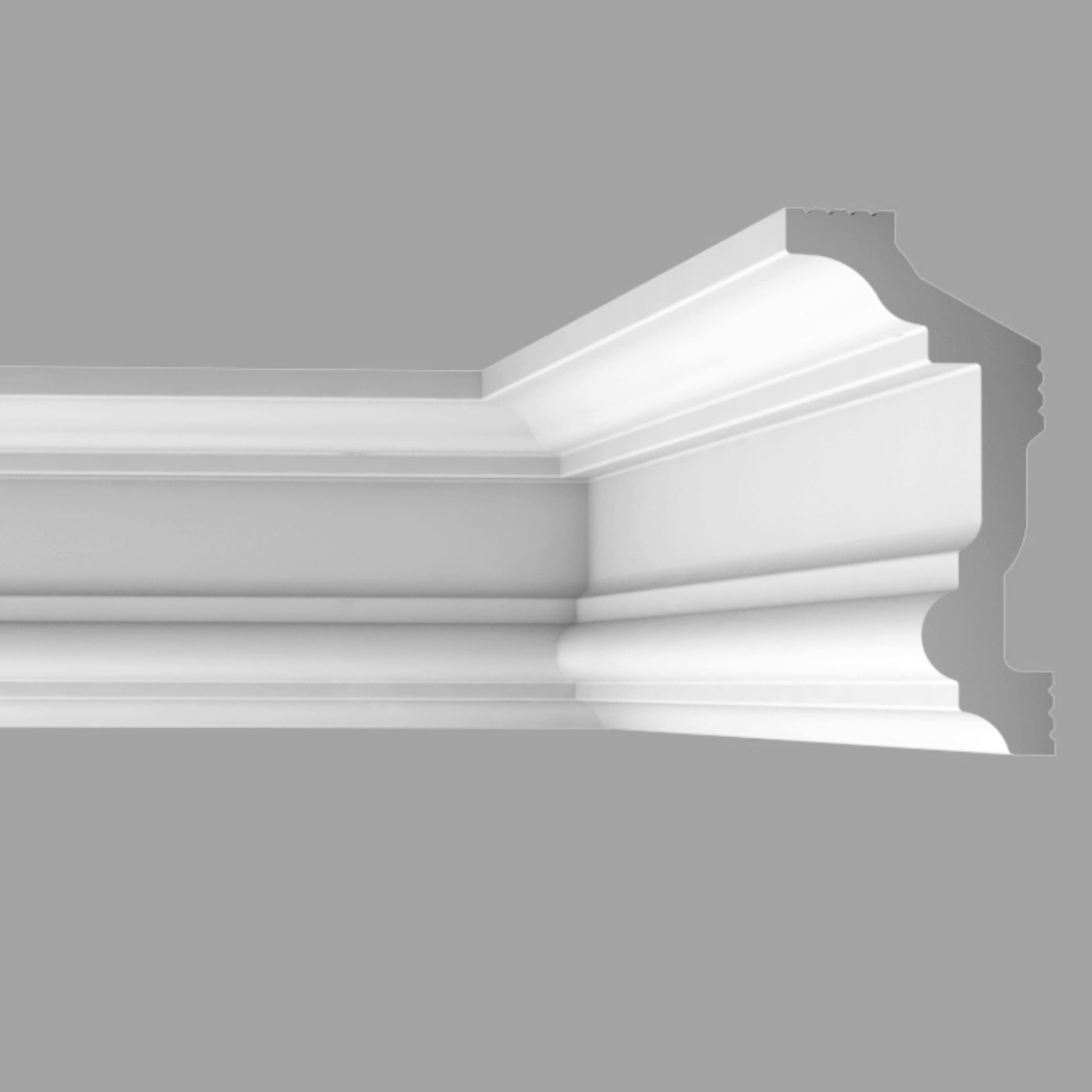 Плинтус потолочный Bello Deco С13/90 2000x45x90мм белый 10 шт ️ купить ...