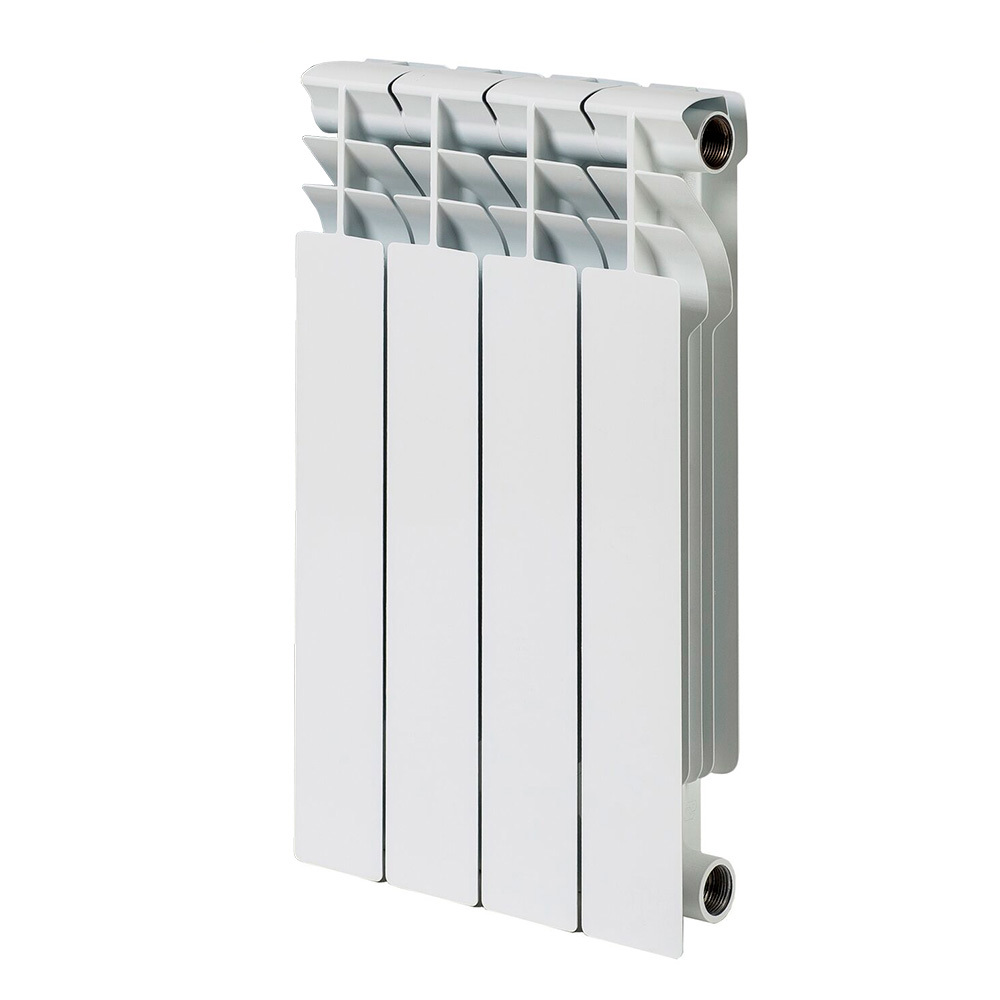 Изображение товара Радиатор Primoclima Medium 500 4 секций боковое подключение биметалл белый
