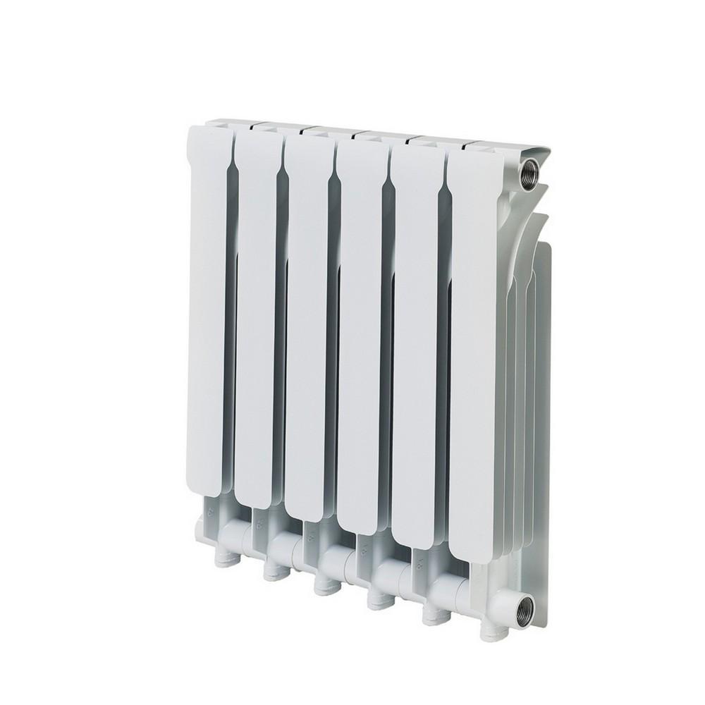 Изображение товара Русский радиатор Корвет 500 4 секций боковое подключение биметалл матовый белый