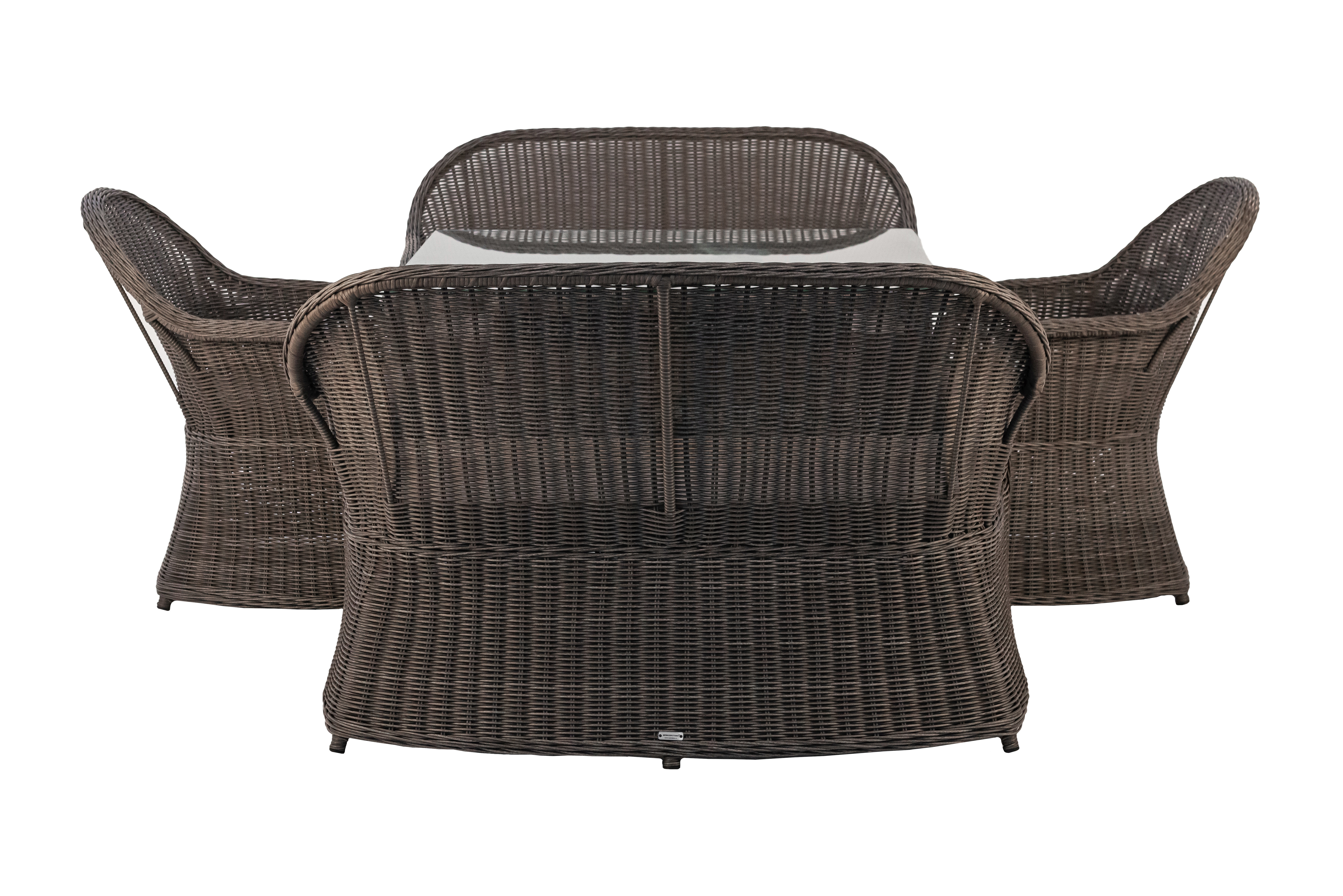 Изображение товара Набор садовой мебели Amaro металл и ротанг серый коричневый 6 мест