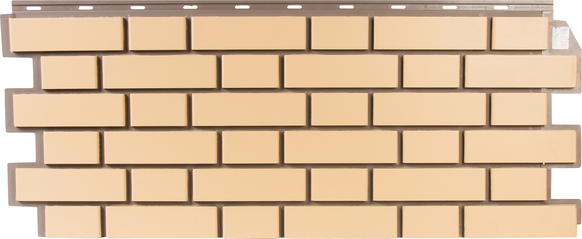 Фасадная панель FineBer Кирпич облицовочный цвет жёлтый