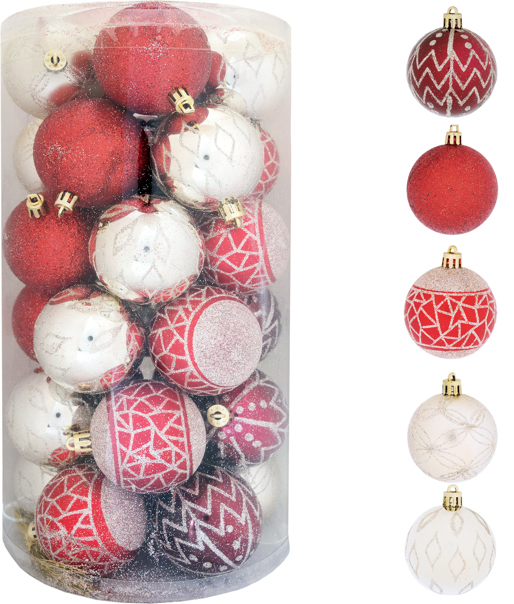 Изображение товара Набор елочных шаров «Традиции» ø6 см пластик 30 шт
