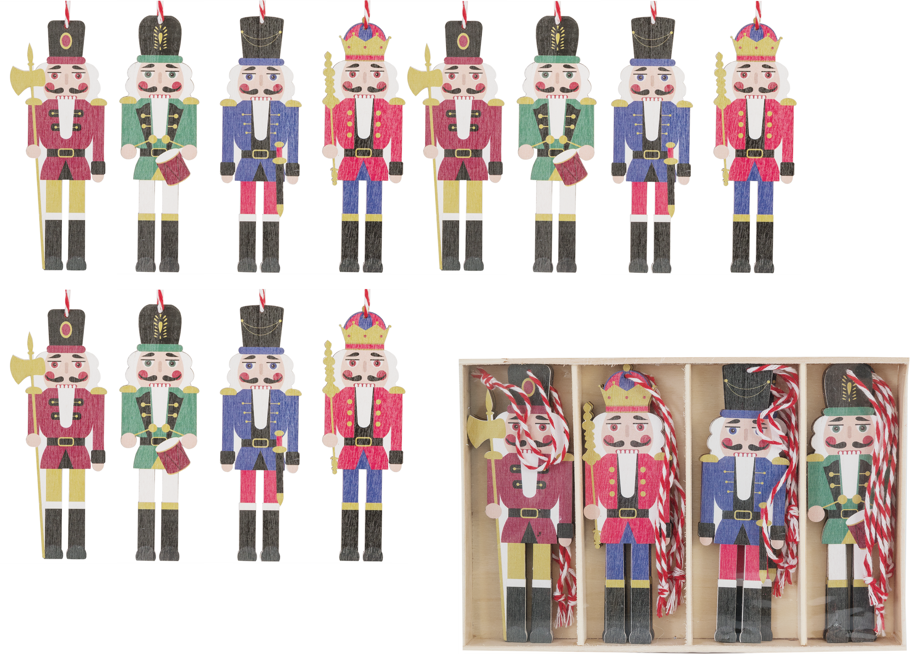 Изображение товара Елочная игрушка «Солдатики» 12 шт.