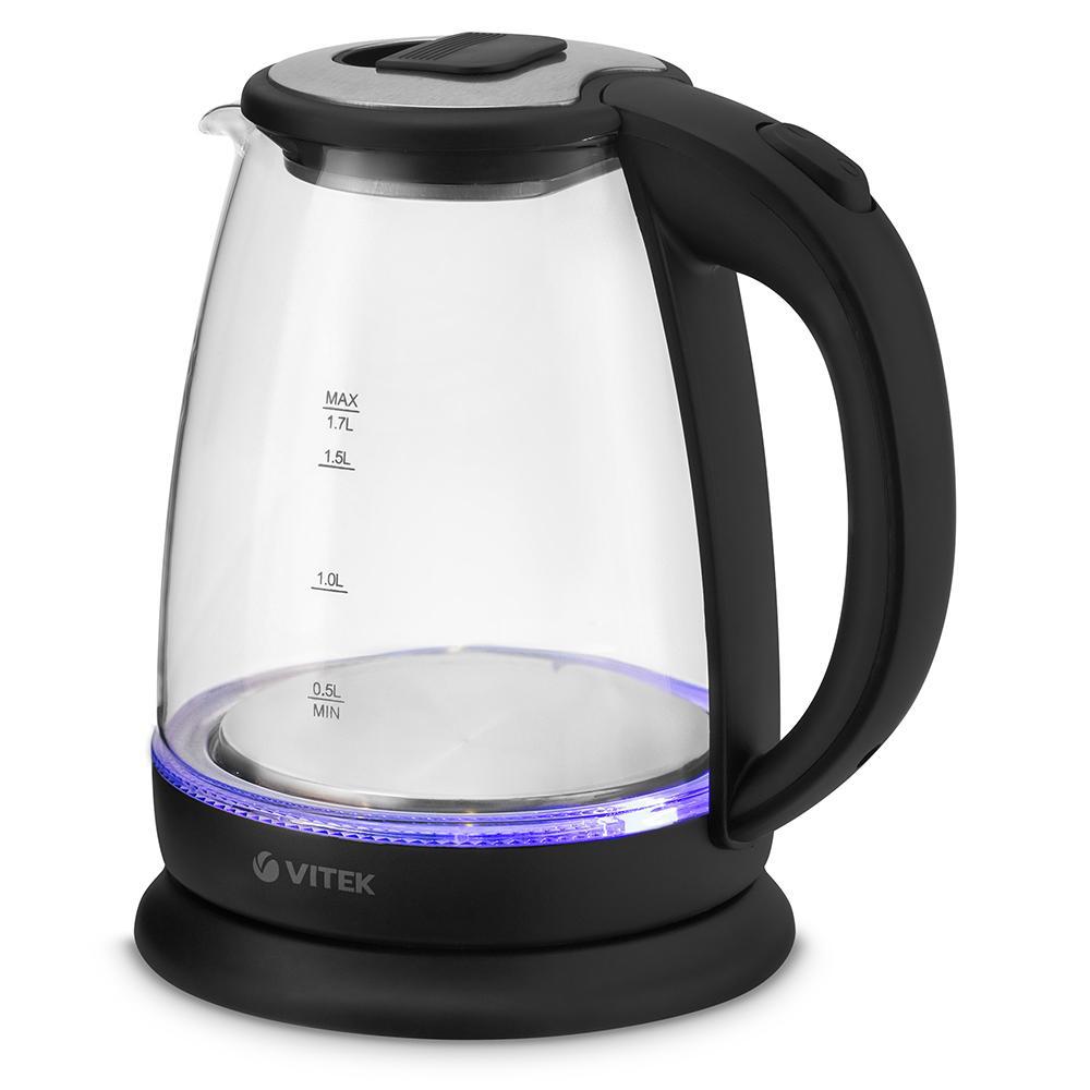Изображение товара Чайник Vitek 7075-VT-01 1.7 л нержавеющая сталь цвет прозрачный