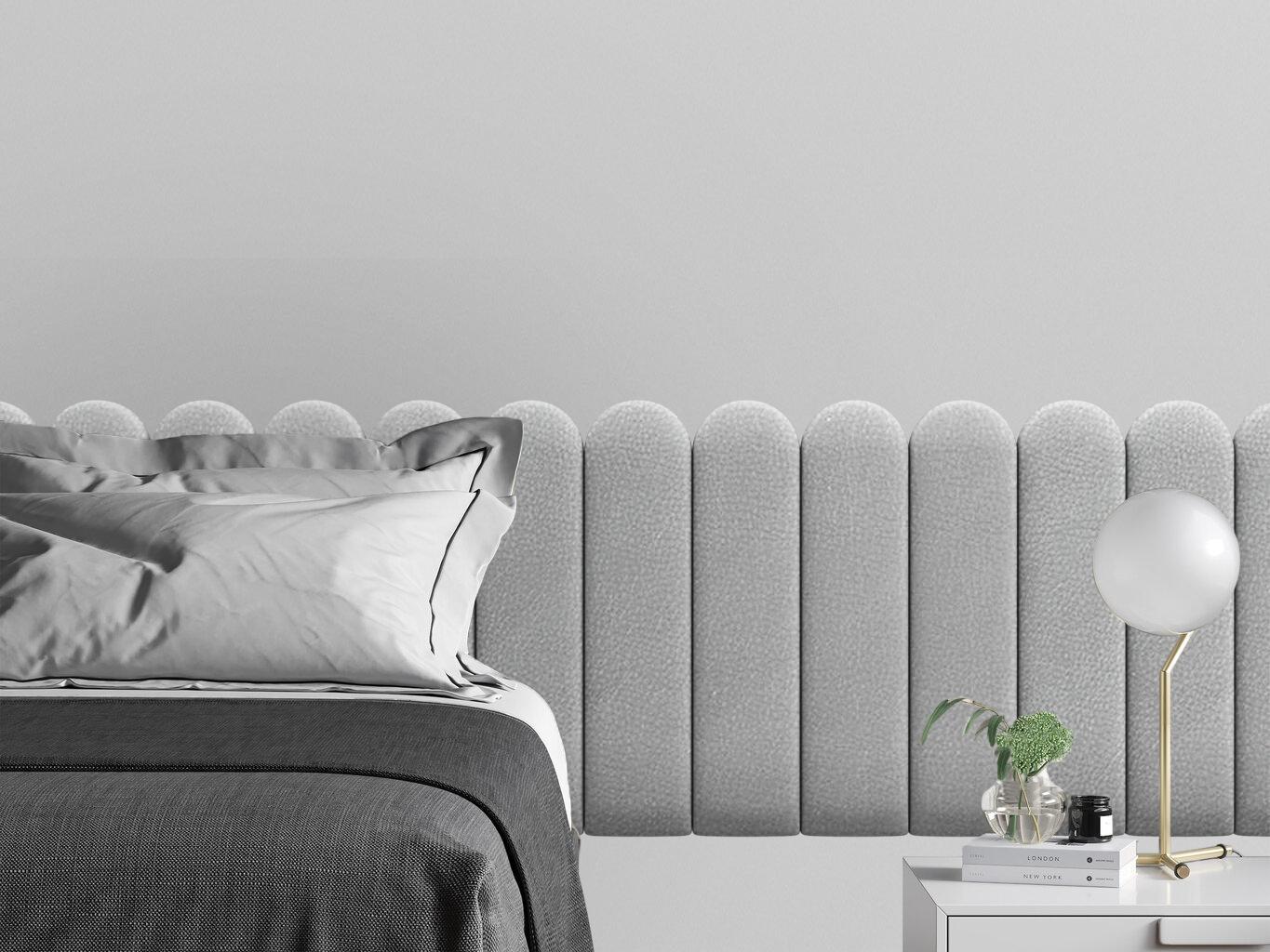 Изображение товара Комплект панелей Tartilla Eco Leather серебристый 600×150×35мм (2 шт)