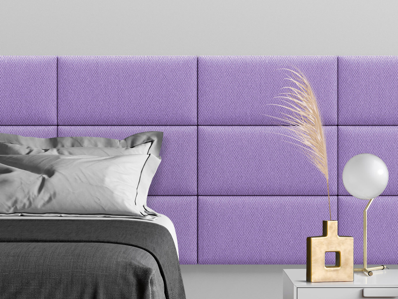 Изображение товара Mягкие панели Tartilla Cabrio Violet — 600x300x35 мм, 4 шт