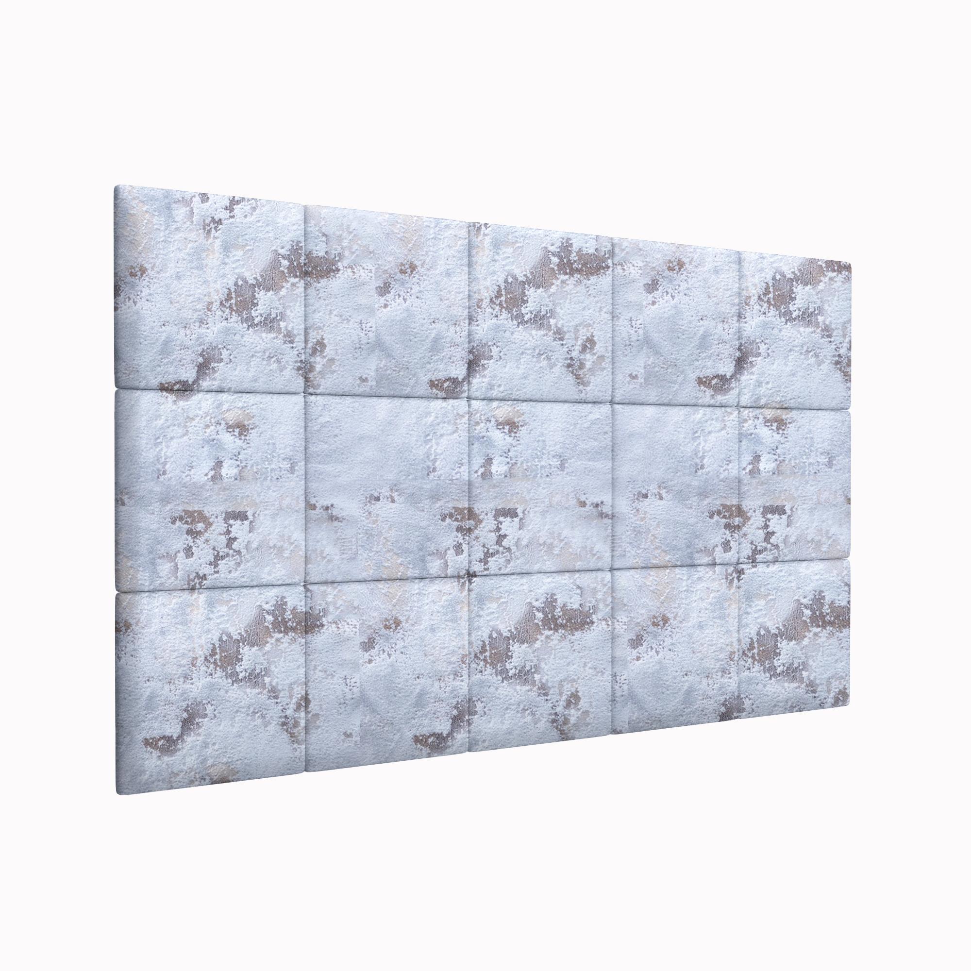 Изображение товара Мягкая панель Tartilla квадрат шелк цвет голубой 300х300х29мм 1шт