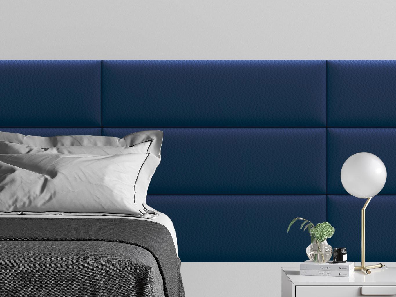 Изображение товара Мягкая панель Tartilla прямоугольник эко кожа цвет синий 1000х300х29мм 1шт