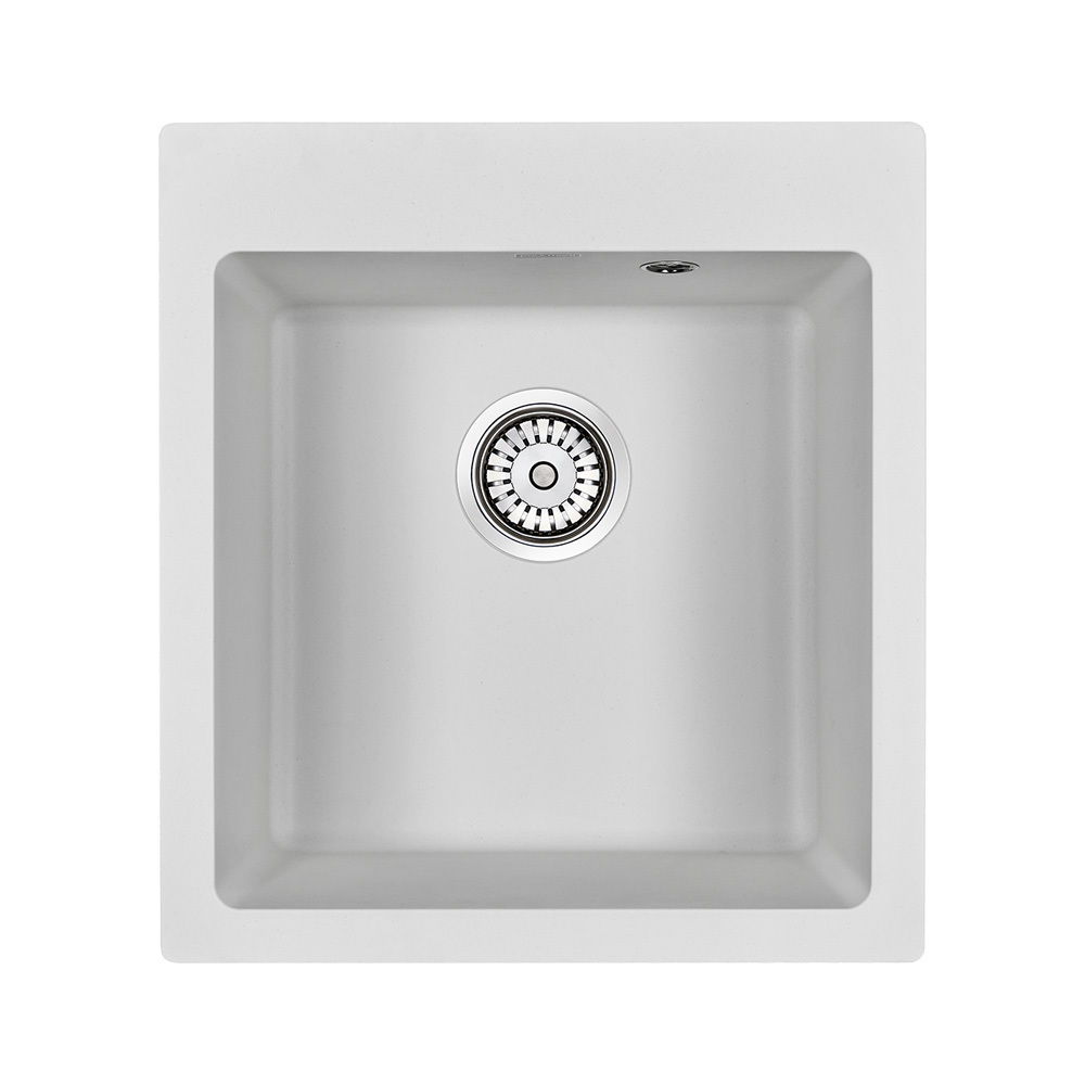 Изображение товара Кухонная мойка Paulmark PM104651-WH Zemar 46x50x19 см кварц цвет белый