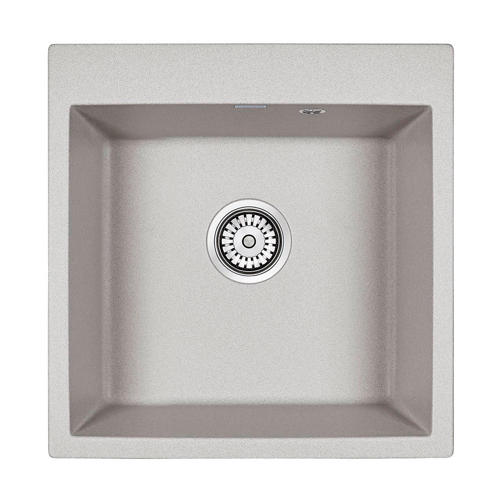 Изображение товара Кухонная мойка Paulmark PM105152-GR Praktisch 51x52x20 см кварц цвет серый Изображение товара Кухонная мойка Paulmark PM105152-GR Praktisch 51x52x20 см кварц цвет серый