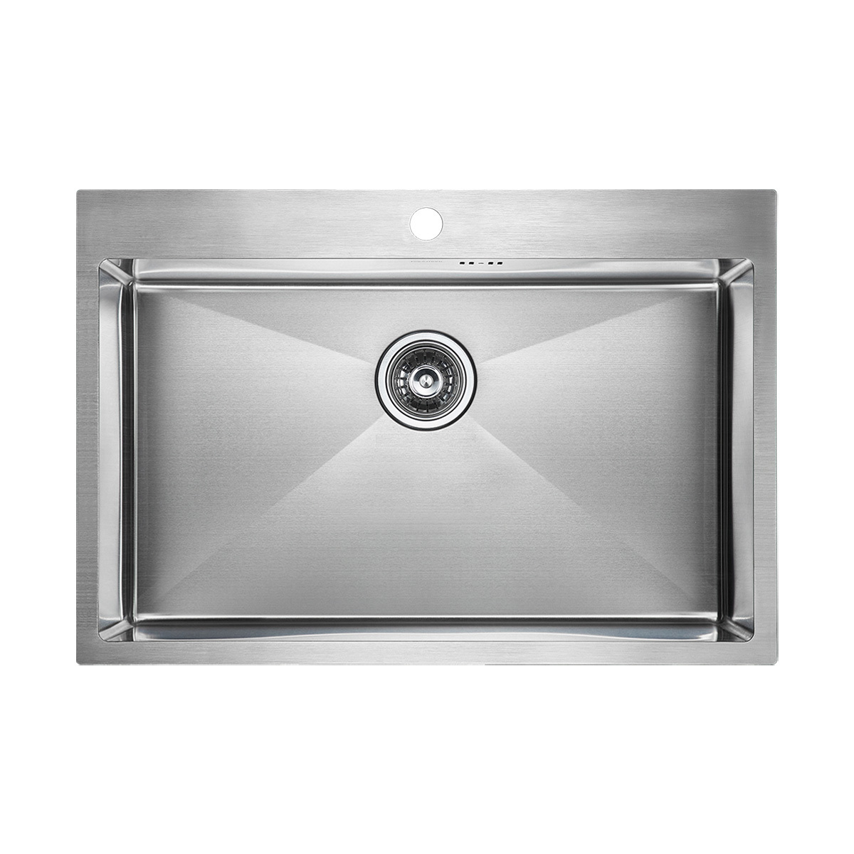 Изображение товара Кухонная мойка Paulmark PM217551-BS Vast 75x51x20 см нержавеющая сталь цвет золото