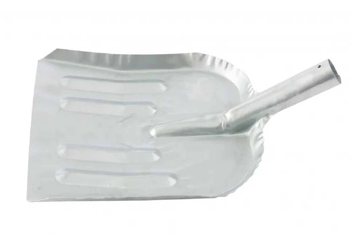 Изображение товара Лопата снеговая Сибртех 61504 с алюминиевым черенком 400 x 380 мм