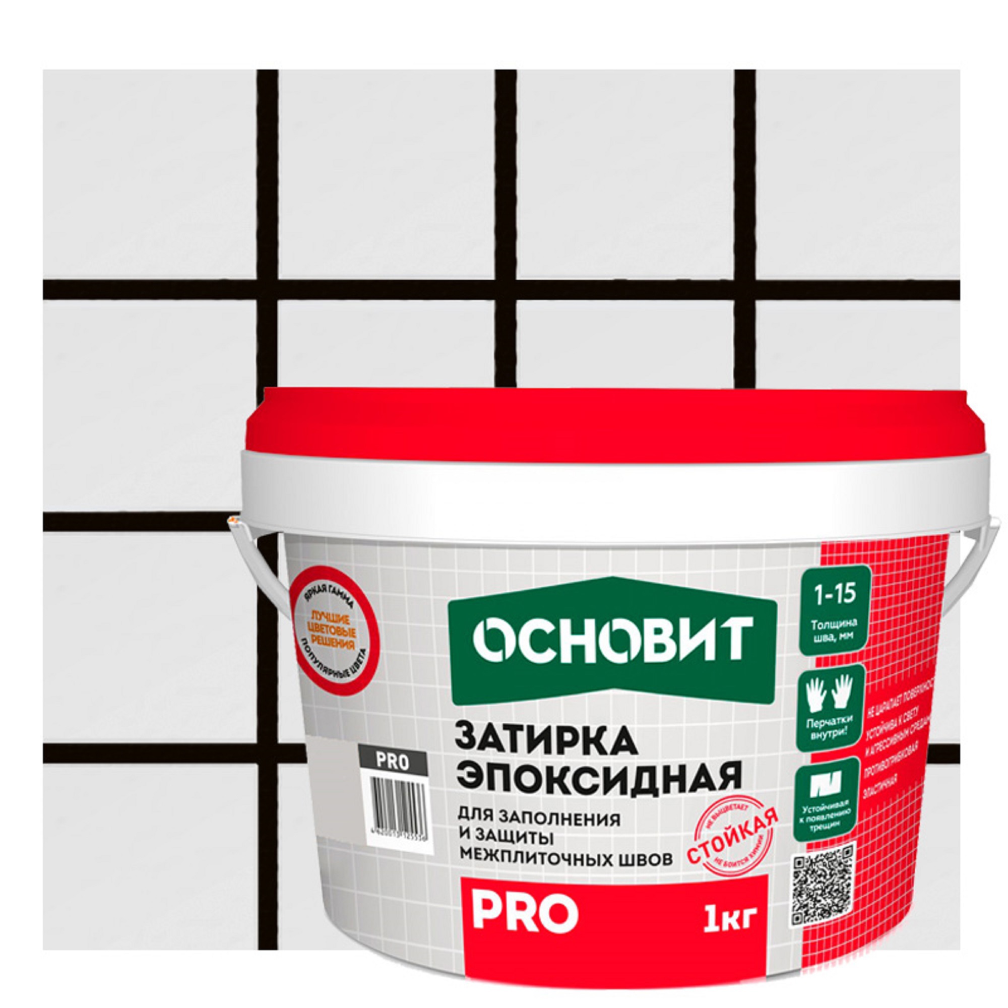 Изображение товара Эпоксидная затирка Основит Pro черная 1 кг