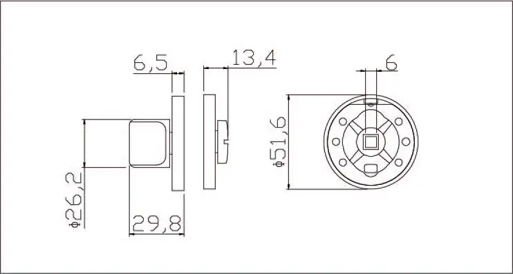 Накладка фиксатор Edson EDS-WC-R2 цвет графит - 3