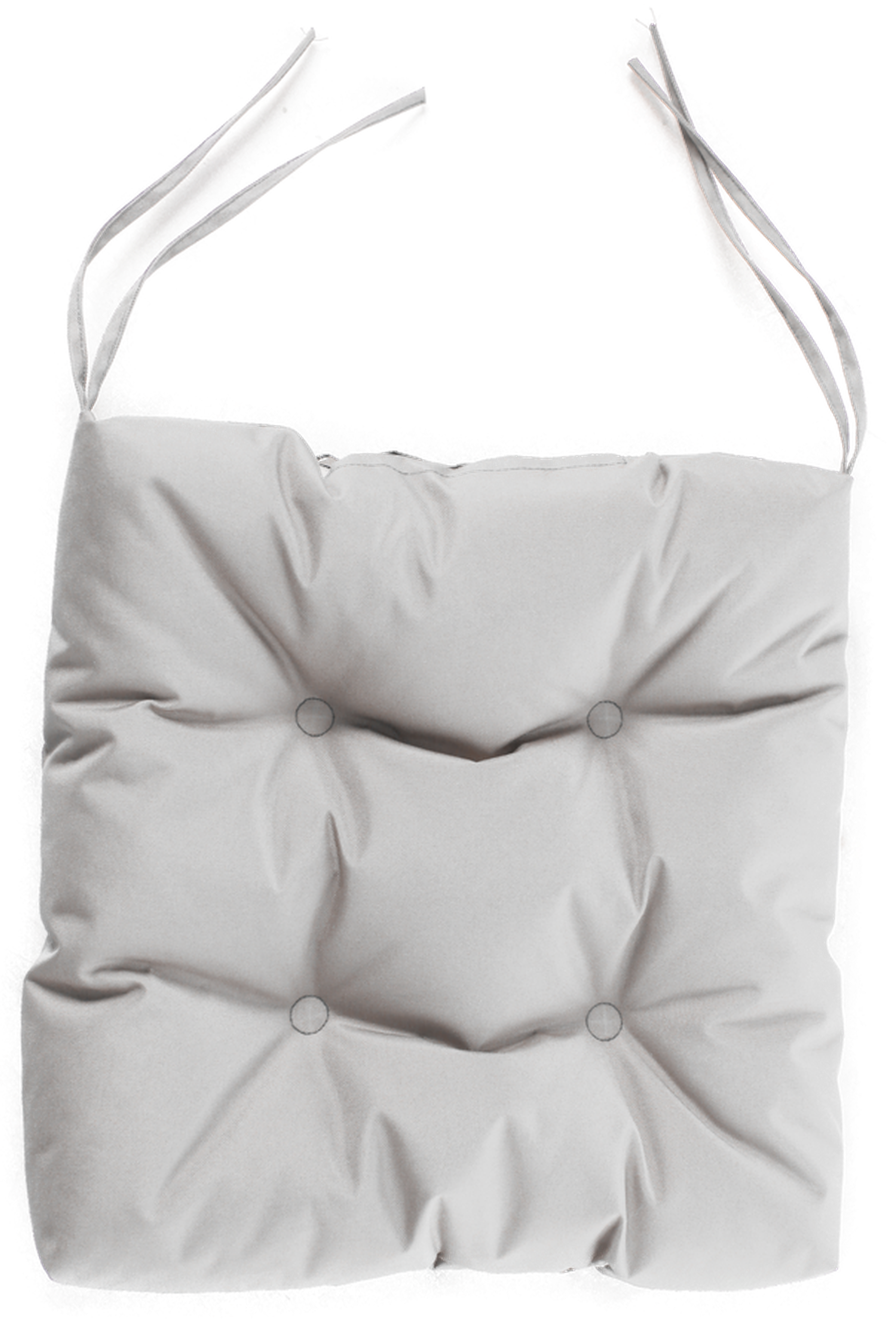 Изображение товара Подушка для стула 40x40 см Серый Туба-дуба, прочная и удобная для дачи и кухни