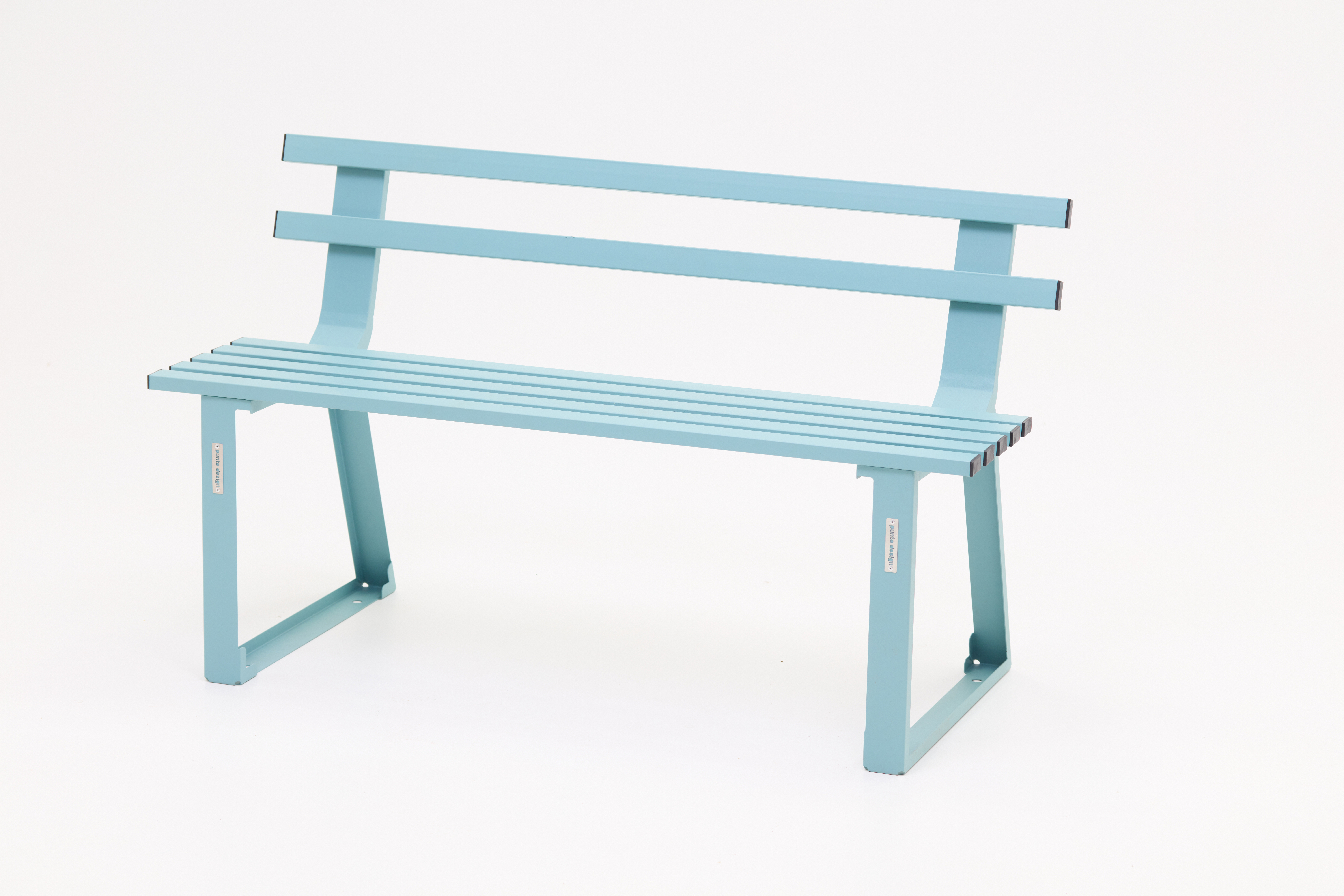 Изображение товара Скамейка садовая Summer Steel 114.5х51х70 см гальванизированная сталь синяя