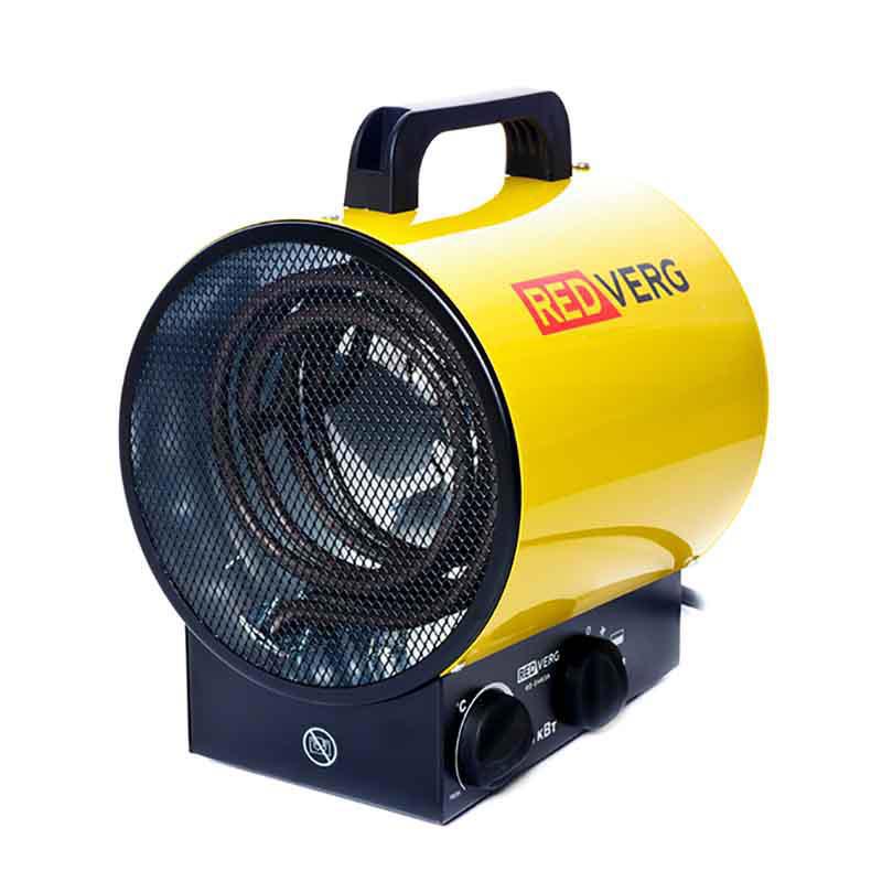 Изображение товара Электрическая тепловая пушка RedVerg RD-EHR3A 3000 Вт для обогрева помещений