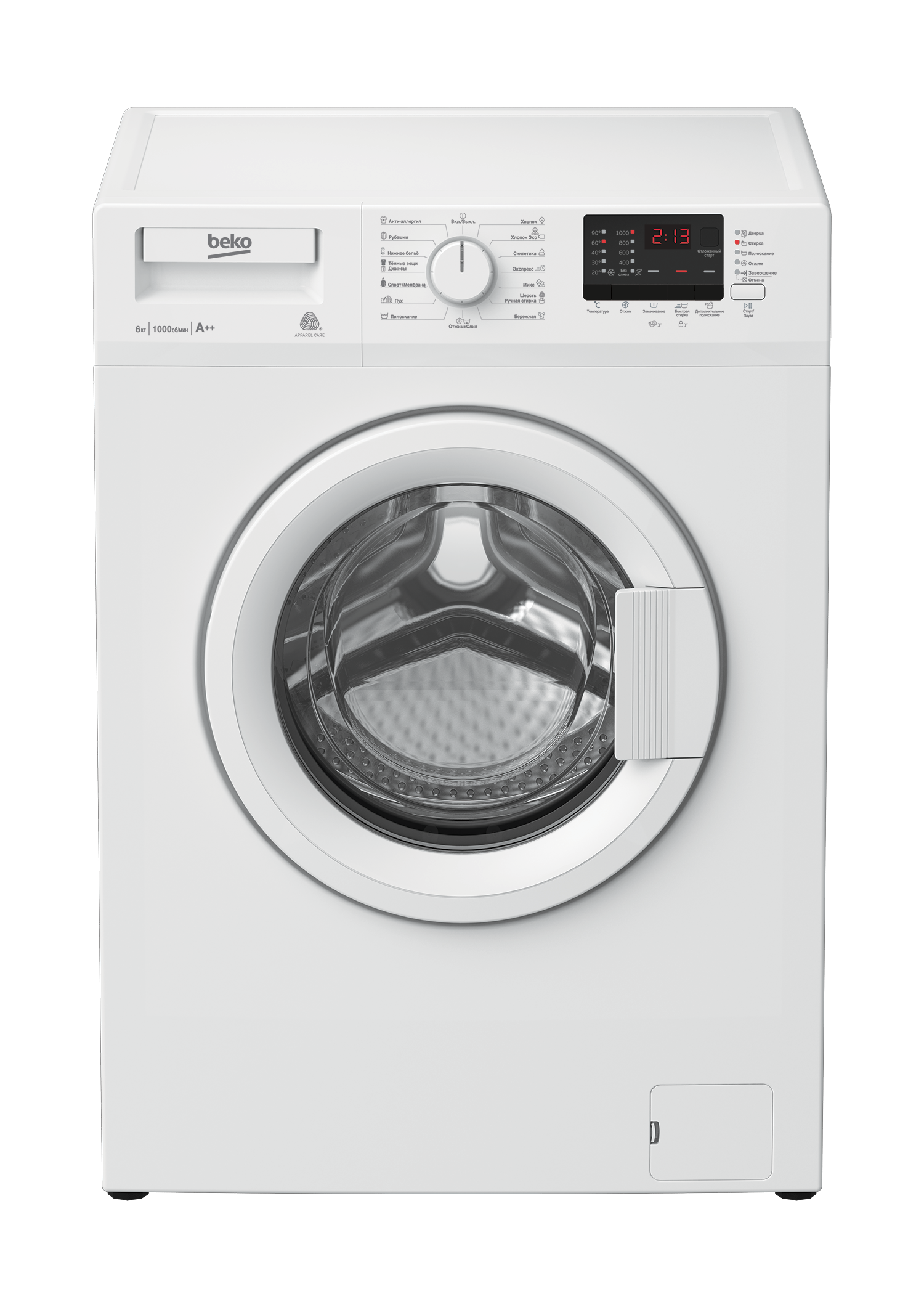 Изображение товара Стиральная машина BEKO 84x60x40 см 6 кг цвет белый 7320710005