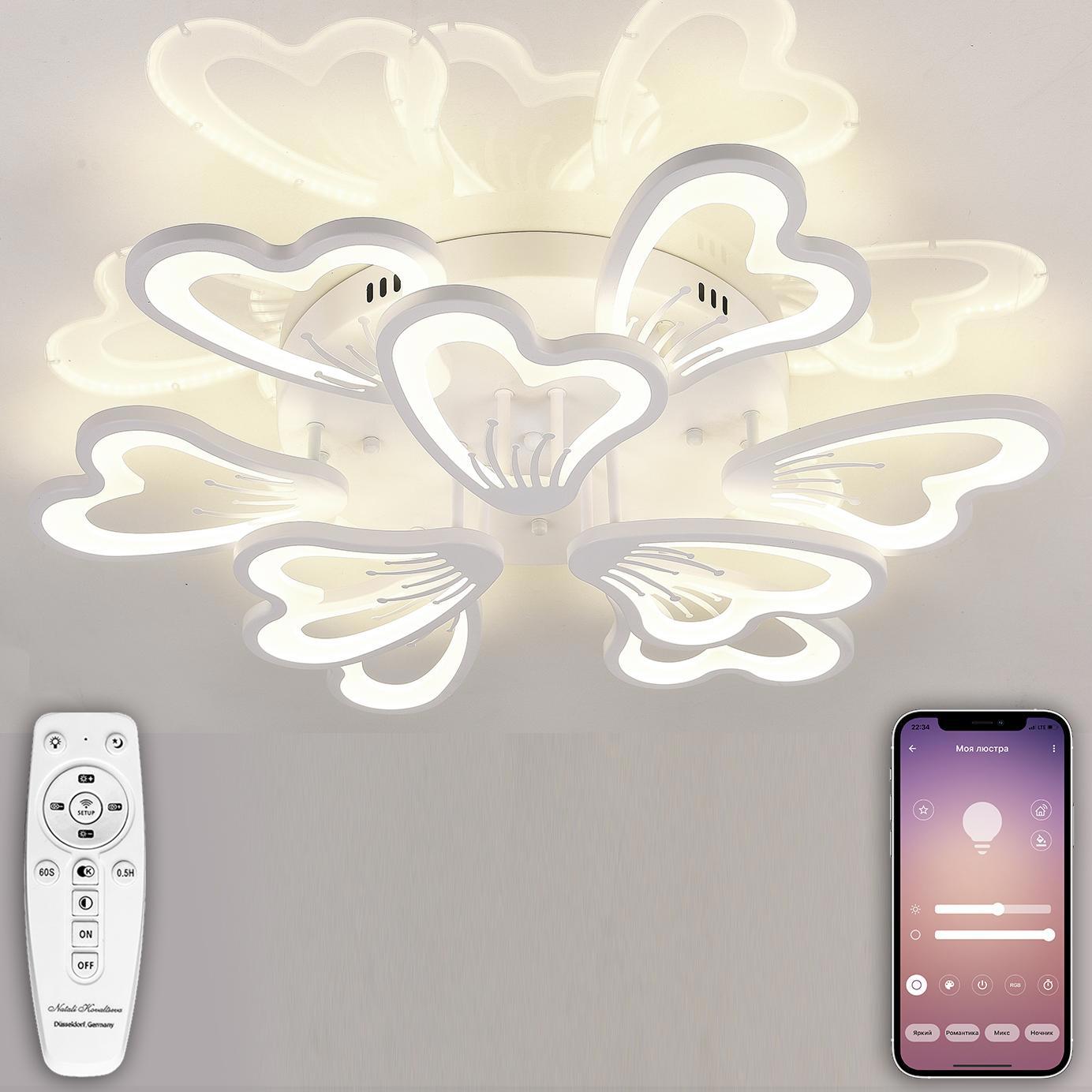 Изображение товара Люстра потолочная NATALI KOVALTSEVA HUGO LED LAMPS 81227 с пультом управление, регулируемый свет