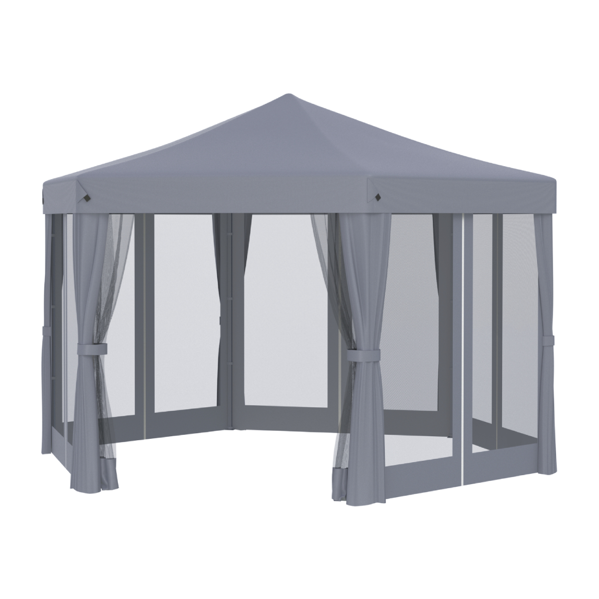 Изображение товара Тент садовый Helex 3х3хх2.59 м сталь/полиэстер серый