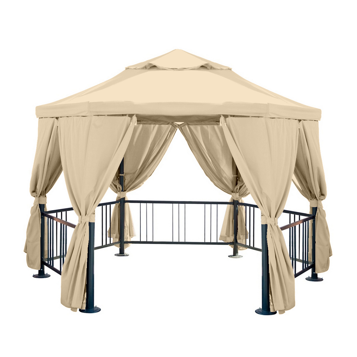 Изображение товара Тент садовый Green Glade 3х3х2.75 м бежевый из полиэстера