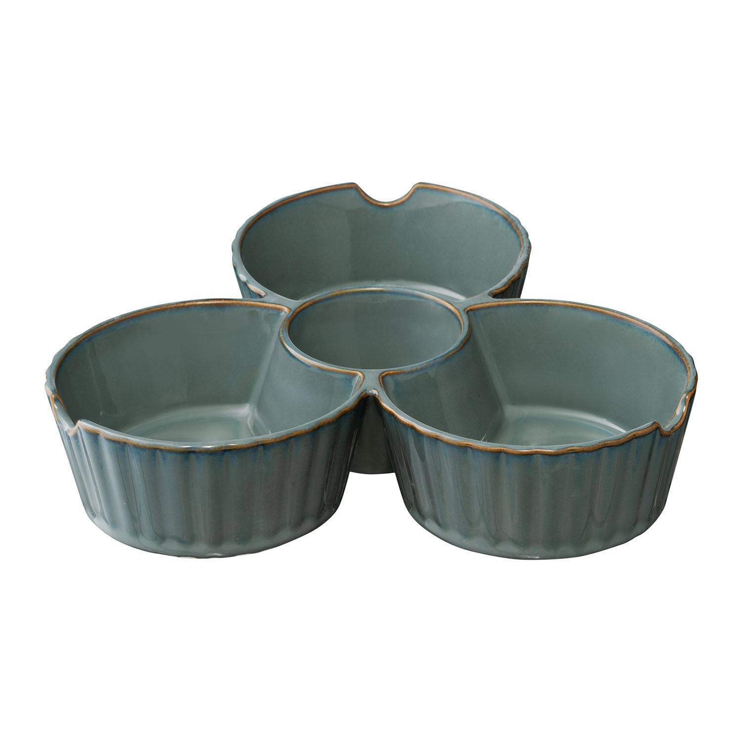 Изображение товара Менажница Tkano фарфор цвет темно-серый TK22-TW_SRV0002