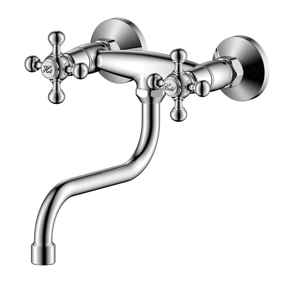 Изображение товара Двухвентильный смеситель Olive's Girona 01410GR 20 см цвет хром