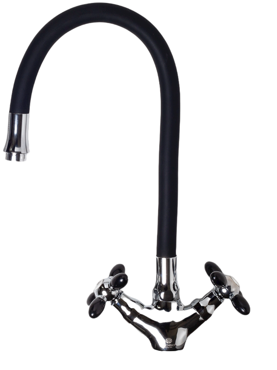 Смеситель Bach 15597 17 см цвет черный, хром ️ купить по цене 4144.93 ...