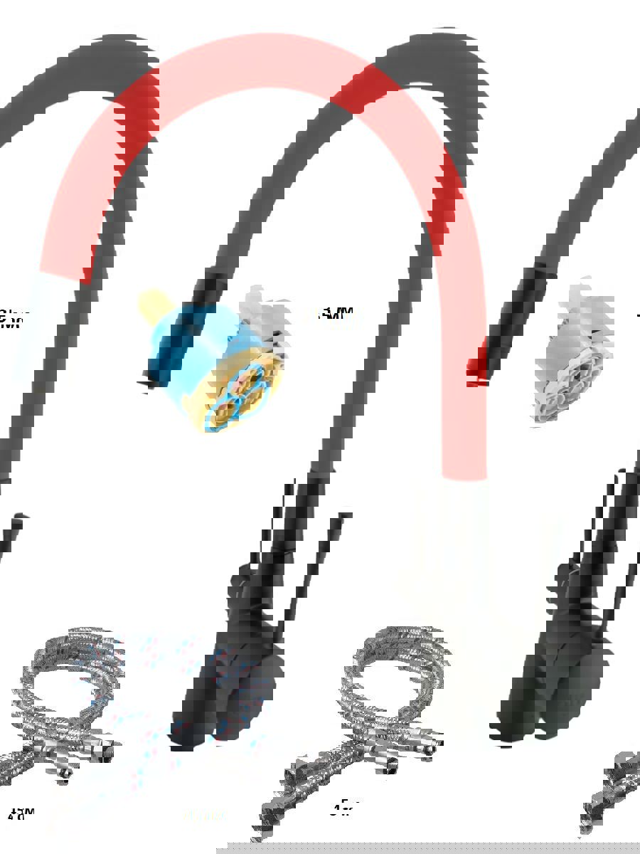 Изображение товара Однорычажный смеситель для кухни Oute T60003BH-8 латунь красный