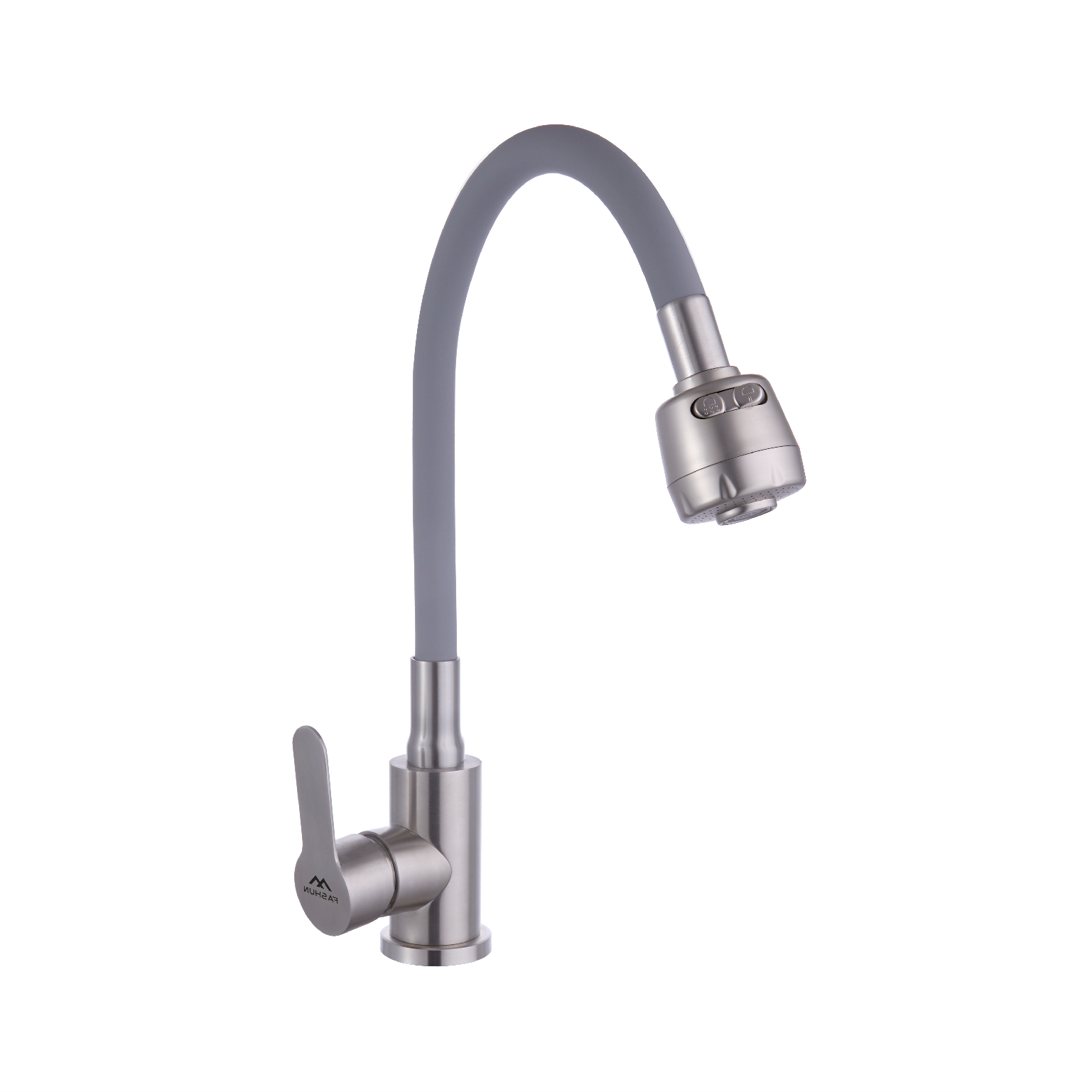 Изображение товара Однорычажный смеситель Fashun A54101+n7347 излив 33 см цвет серый