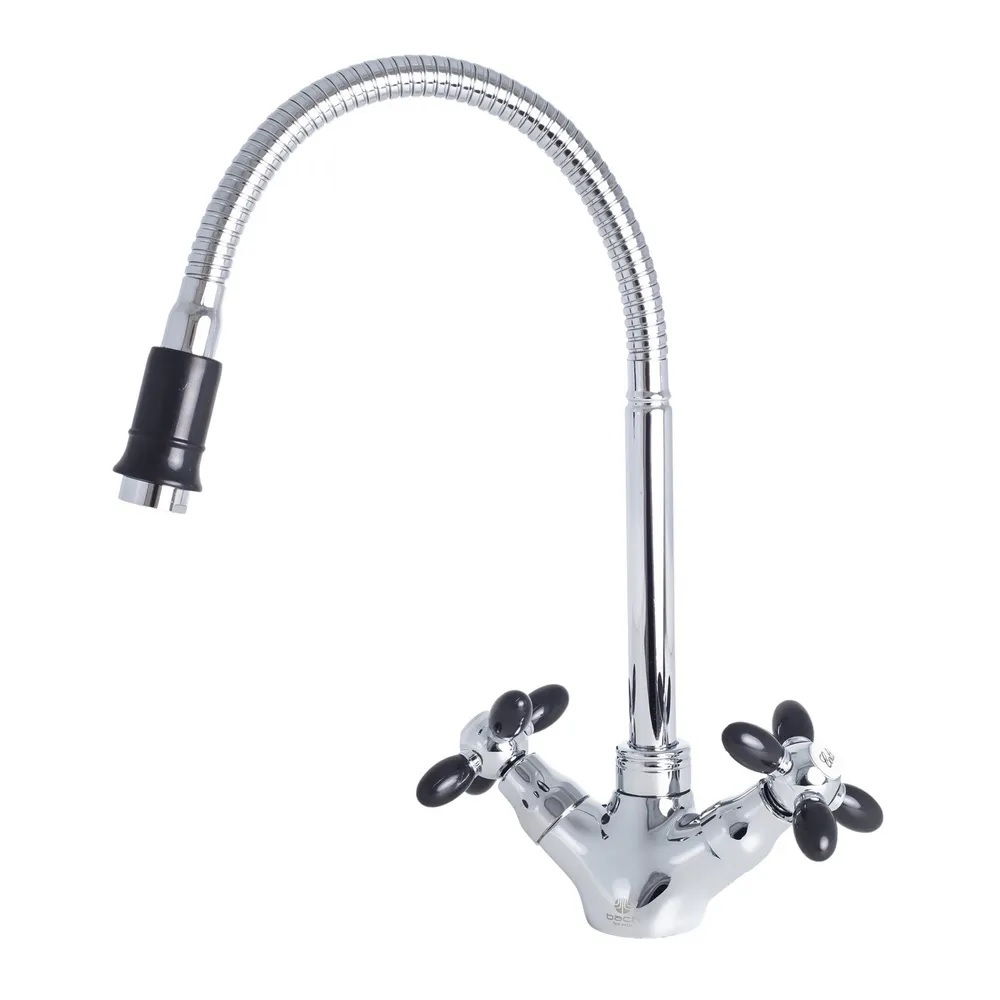 Изображение товара Однорычажный кухонный смеситель Bach 74710 с гибким изливом черный