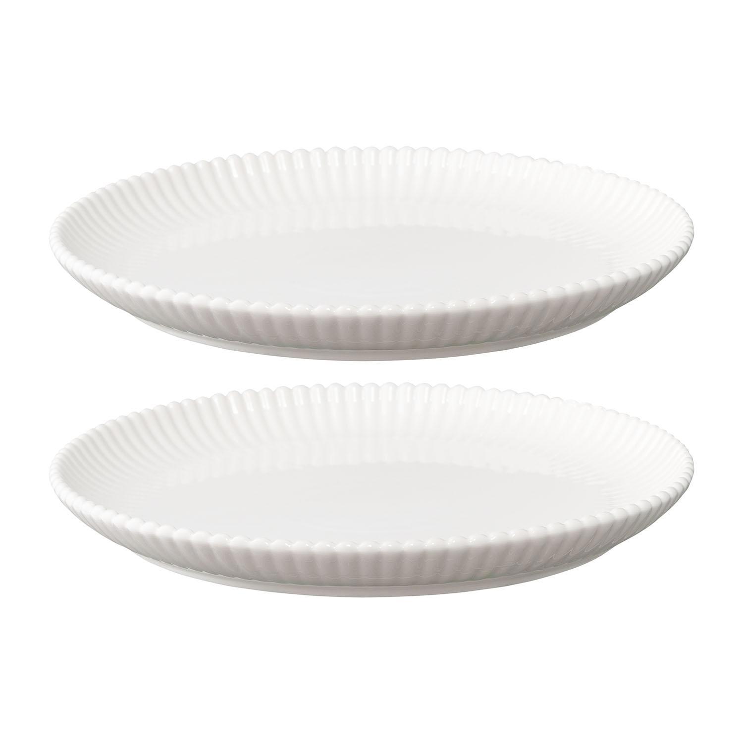 Изображение товара Набор из двух фарфоровых тарелок Tkano Kitchen Spirit 26 см белый