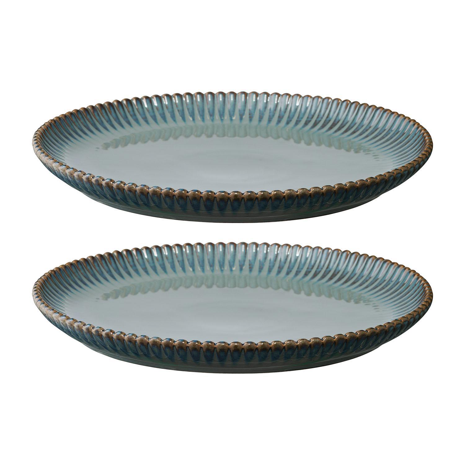 Изображение товара Тарелка TKANO Kitchen Spirit 26 см фарфор 2 штуки темно-серая