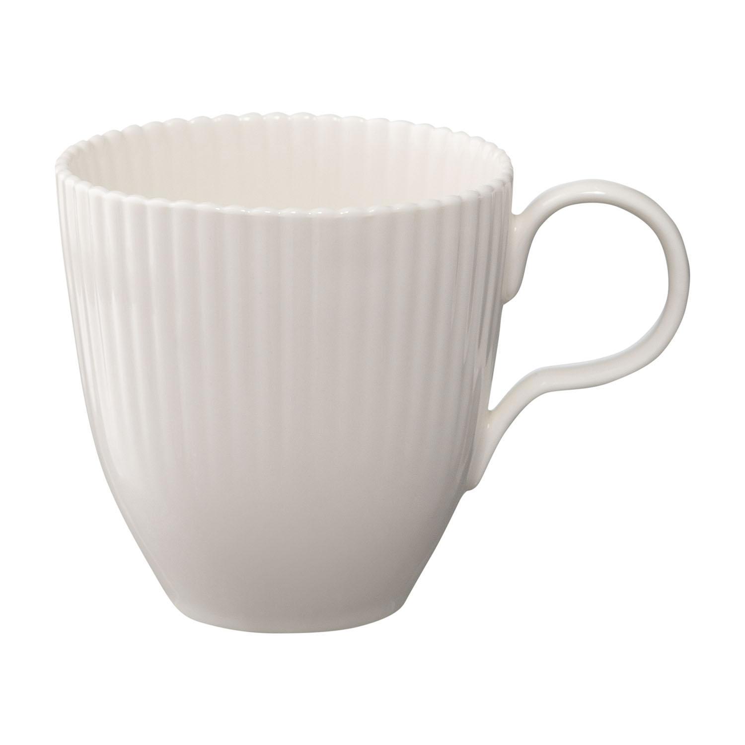 Изображение товара Кружка фарфоровая 350 мл TKANO Kitchen Spirit белая для микроволновки и мытья