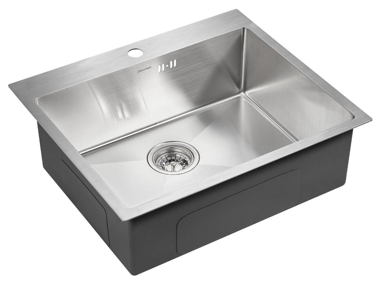 Изображение товара Врезная мойка Paulmark Brim PM215951-BS 59x51x20 см нержавеющая сталь цвет золото Изображение товара Врезная мойка Paulmark Brim PM215951-BS 59x51x20 см нержавеющая сталь цвет золото