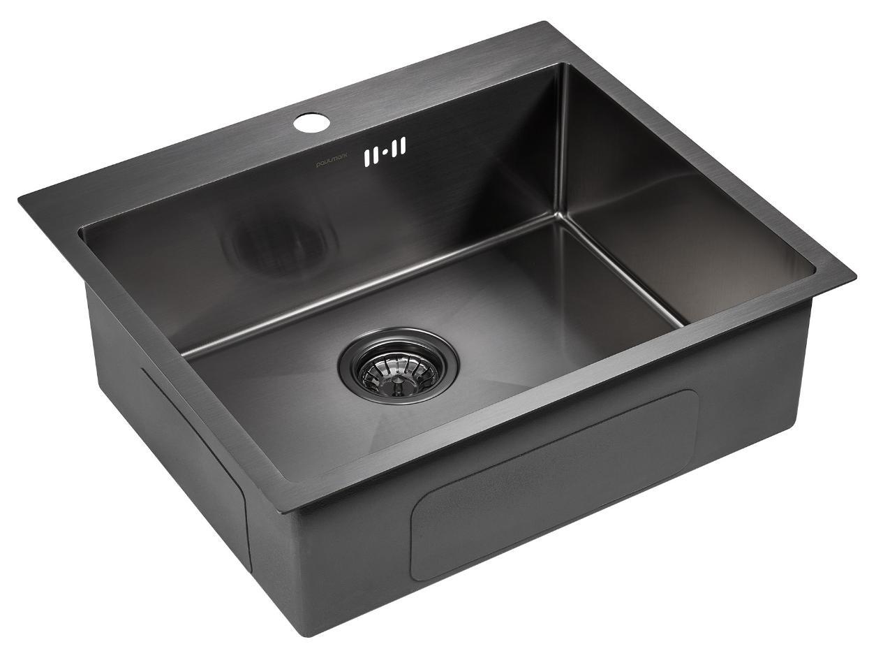 Изображение товара Врезная мойка Paulmark Brim PM215951-GM 59x51x20 см нержавеющая сталь цвет золото