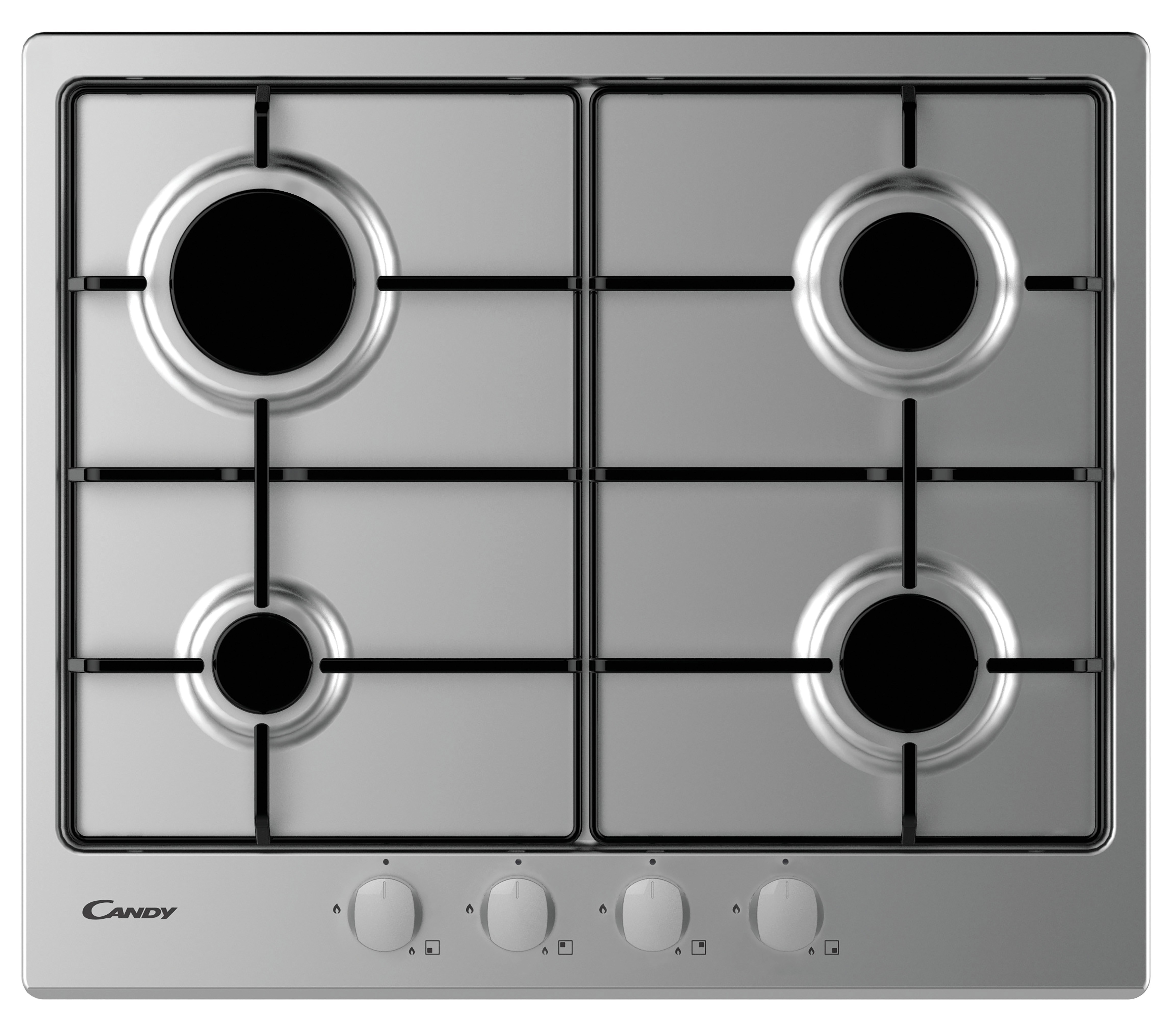 Изображение товара Газовая варочная панель Candy CHW6BRX 59.50 см 4 конфорки цвет серебристый