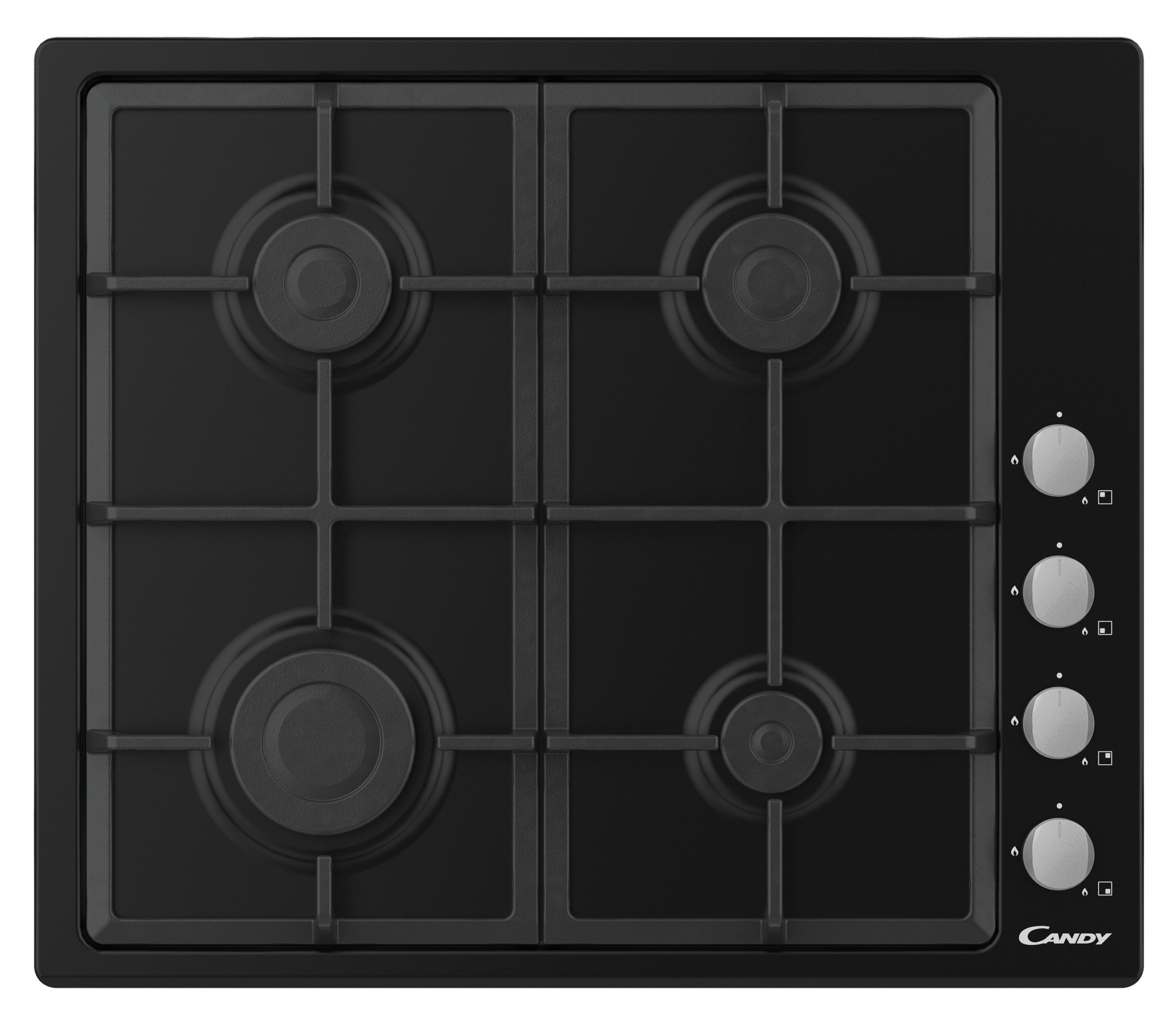 Изображение товара Газовая варочная панель Candy CHG6LB 59.50 см 4 конфорки цвет черный