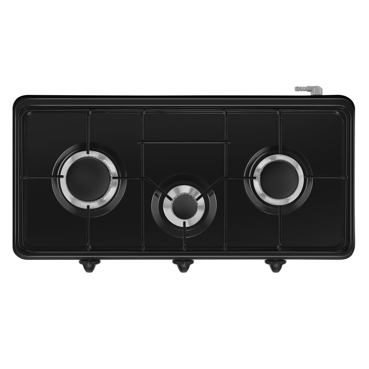 Изображение товара Газовая настольная плита Maunfeld EGHE.F63.3EB 62 см 3 конфорки черный