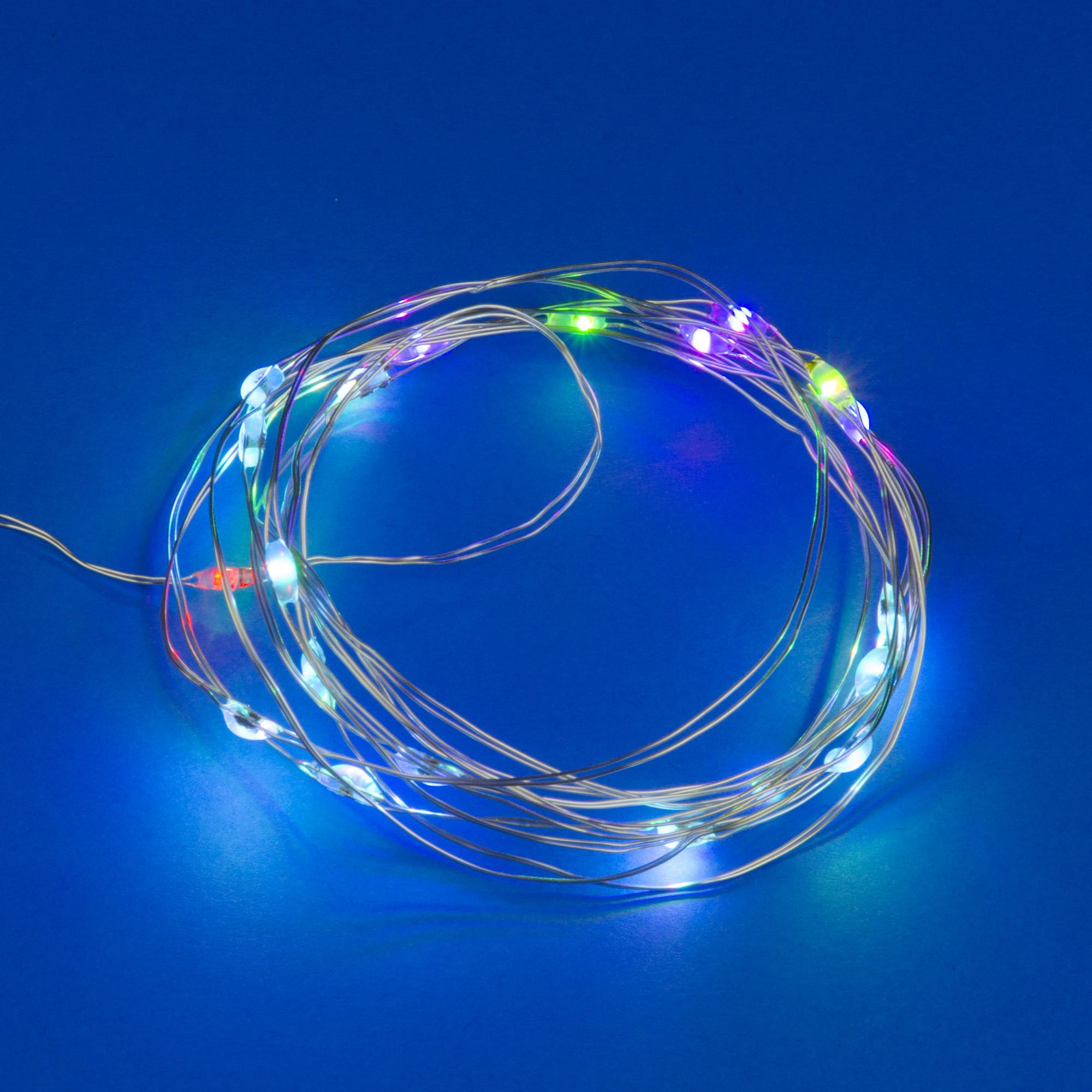 Изображение товара Электрогирлянда комнатная Uniel ul-00007247 роса 2 м 20 ламп бесцветный 20 режимов работы