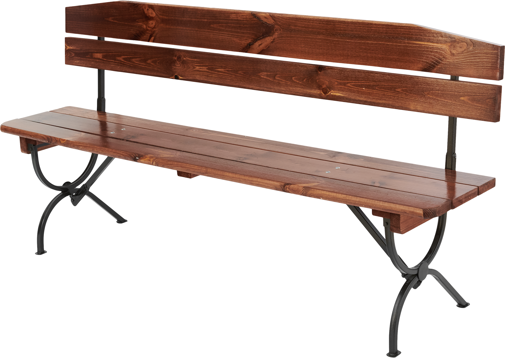 Изображение товара Садовая скамья Линц 35x48x180 см дерево металл коричневая