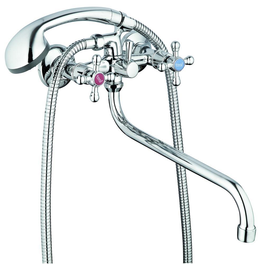 Изображение товара Смеситель для ванны G.lauf JML7-A605 хром двухвентильный 360 градусов